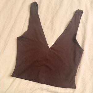 Aritzia Deep Brown Tank Top